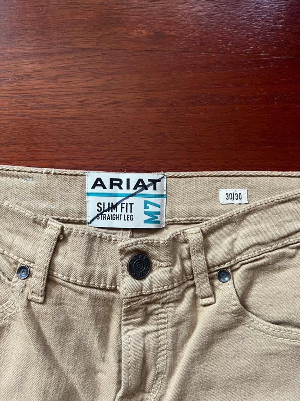 Ariat Slim Bootcut Khaki - Picture 2 of 3
